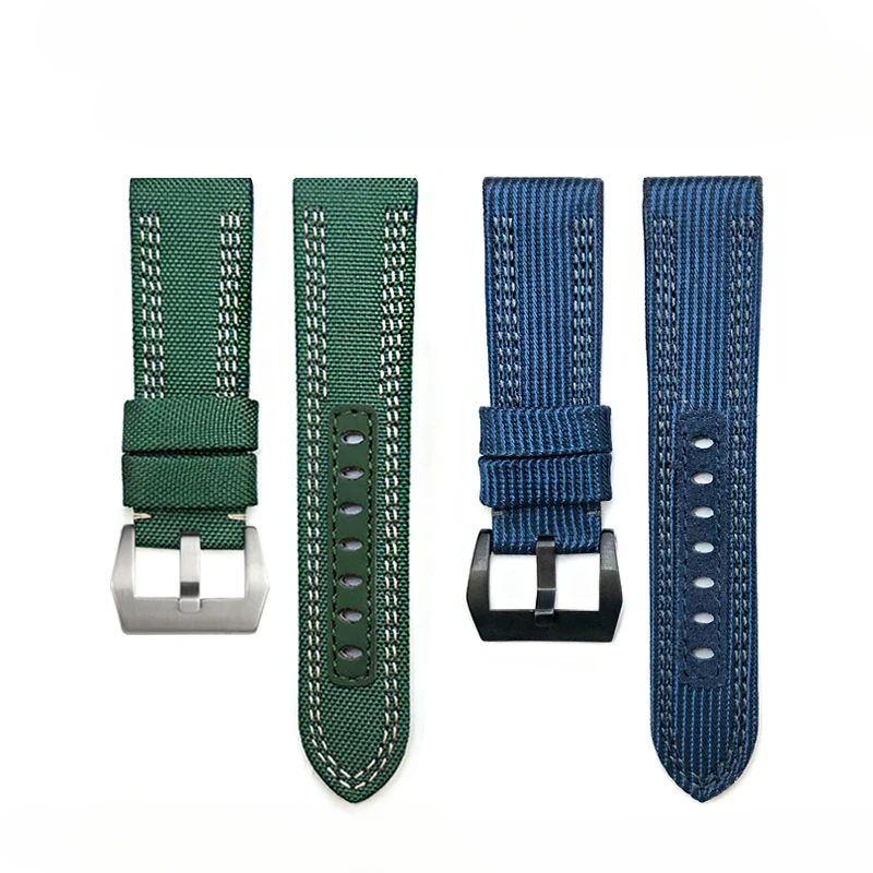 Per Panerai LUMINOR SUBMERSIBILE cinturino in tela di tessuto di alta qualità 24mm 26mm PAM00985 984 441 111 cinturino in nylon da uomo strumenti gratuiti