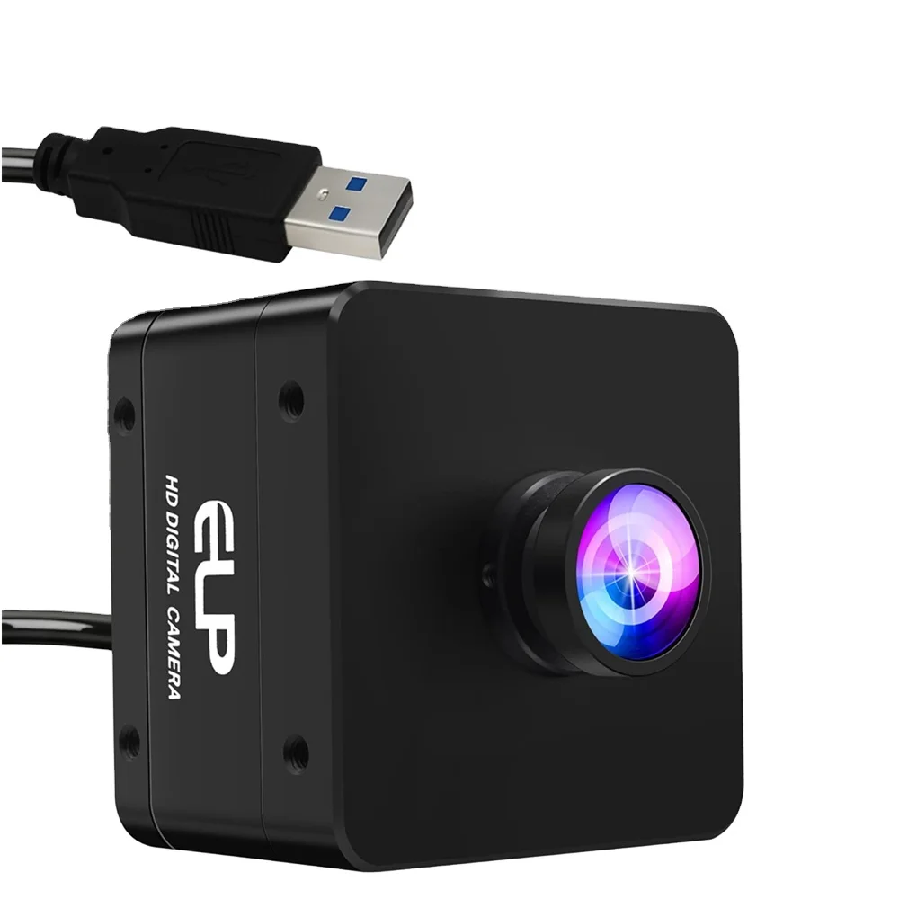 ELP High Speed 1080P 230FPS 4K 60FPS 12MP USB 3.0 Camera with Low Distortion Lens IMX577 Mini Webcam for Embedded Machine Vision