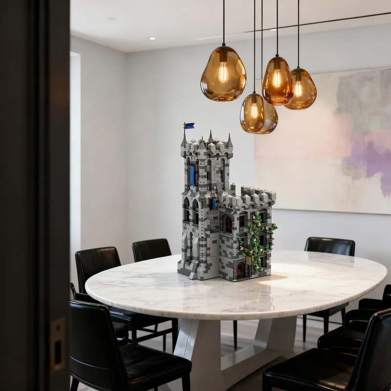 

4650 деталей MOC H04 Таверна и сторожевая комната для моей модели средневекового замка, строительные блоки, подарок своими руками, креативный коллекционный декор для выставки