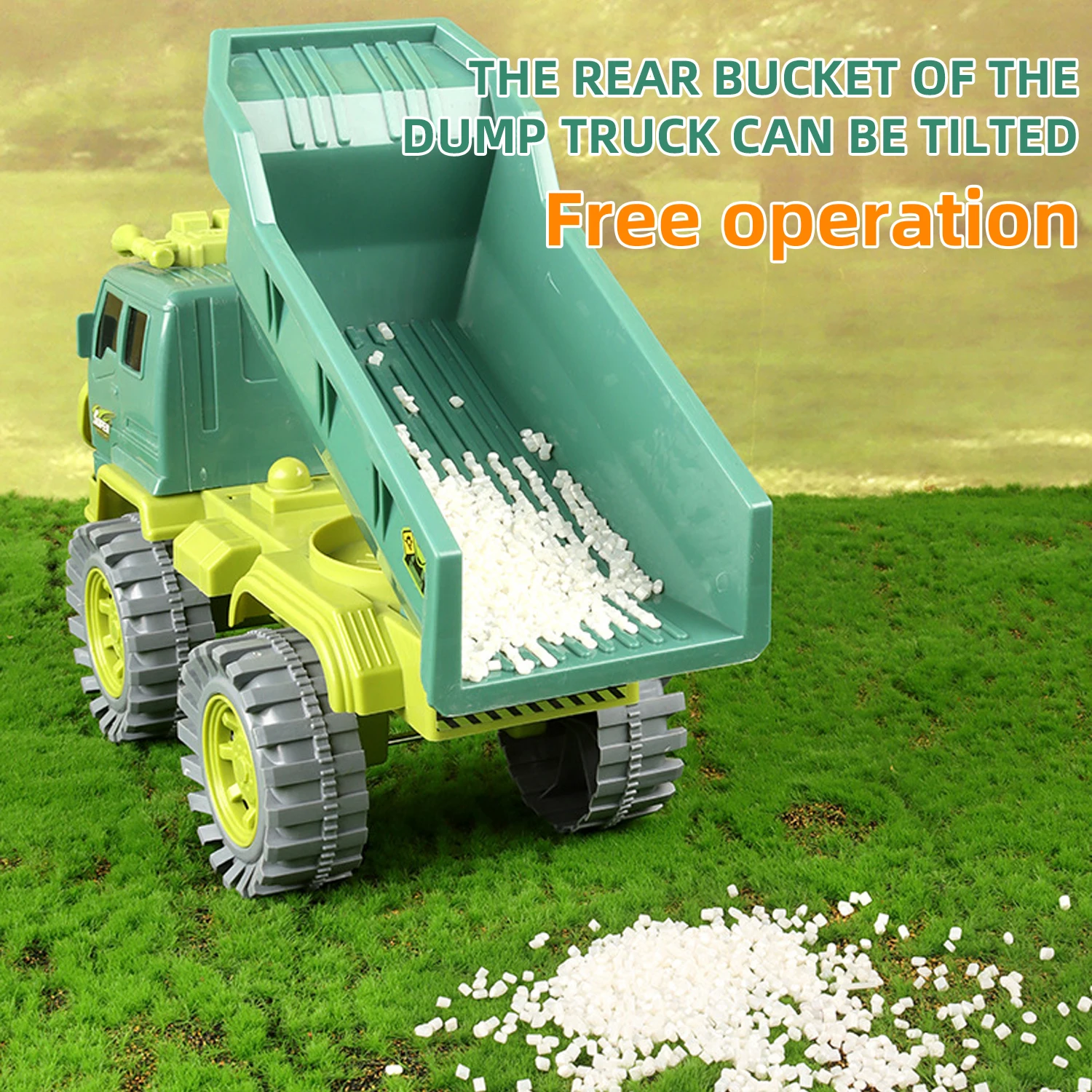 Kids Engineering Truck Toy Children Simulation Dump Model Toy Skidding Inertia Car Model Construction Vehicles Boy Birthday Gift