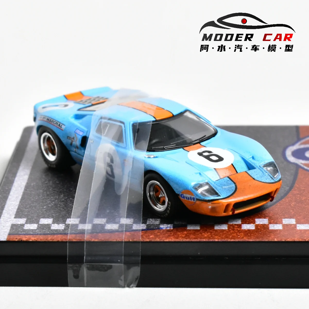 Zoom 1:64 GT40 Mk1 Gulf Diecast Model Car