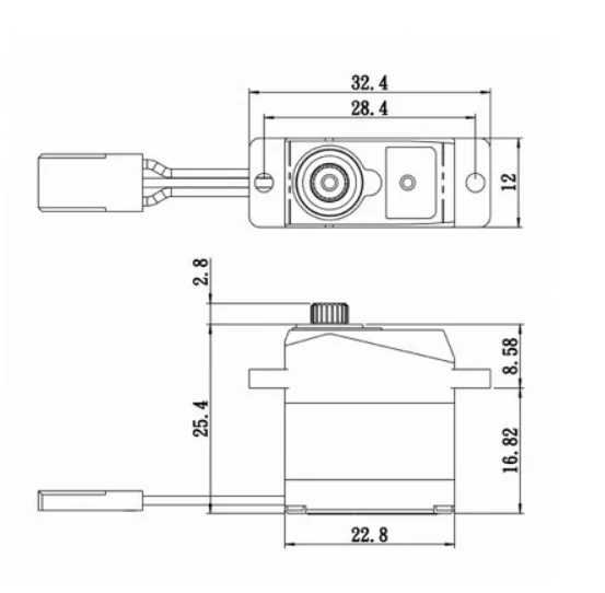 Original Savox SH 0263MG Plus Micro Digital Servo w/ Soft Start, 0.10/30  6v Digital DC Motor Metal Gear RC Servo