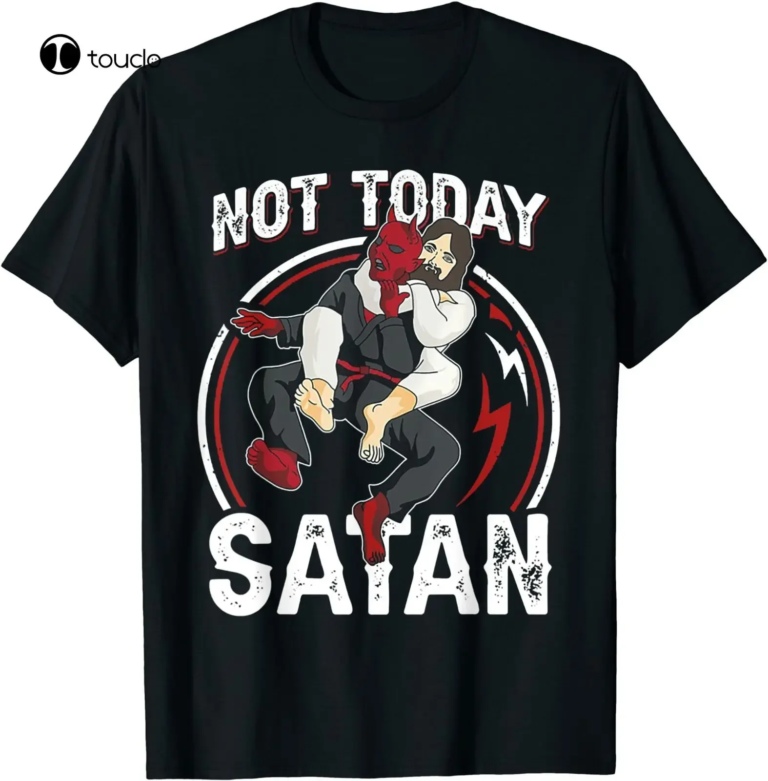 Jiu Jitsu Not Today Satan T-Shirt Custom Aldult Teen Unisex Digital Printing Fashion Funny New Xs-5Xl