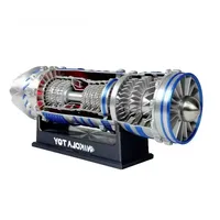 J-35A Fighter Jet Turbojet Engine Model 3D Printed PLA Turbofan Scientific Experiment Teaching Aids