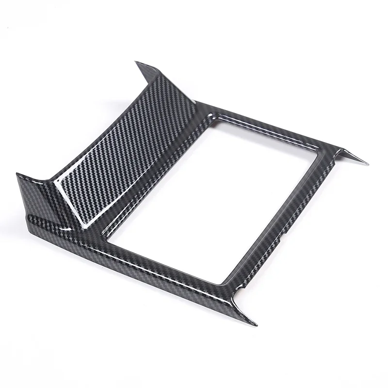 ABS Carbon Fiber For Mitsubishi Outlander 2022 2023 2024 Central Control Water Cup Holder Frame Cover Trim Interior Accessories view 5