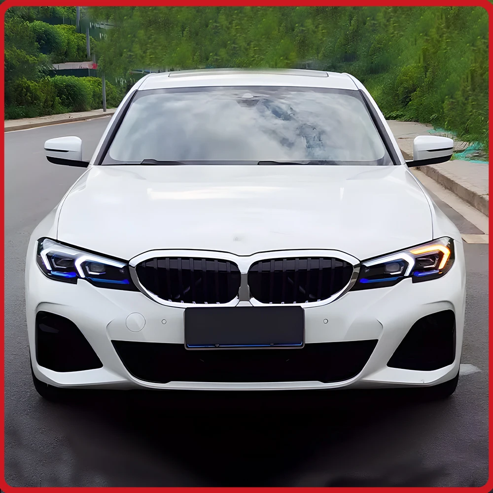 

Для BMW 3 серии G20 2020-2022: Комплект фар в сборе с LED-линзами, эффект запуска, высокое качество, Plug and Play
