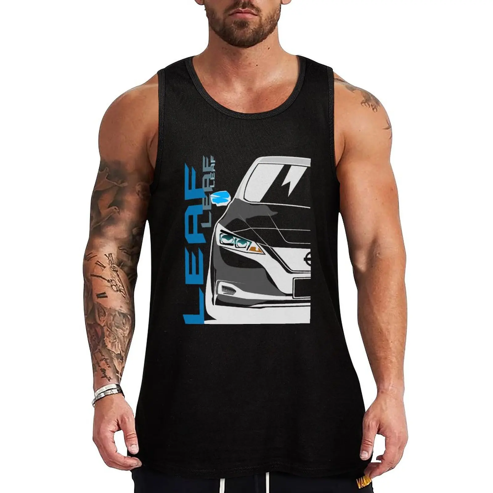 Leaf Tank Top Men's clothing gym t-shirts sleeveless tshirts for men t shirt gym