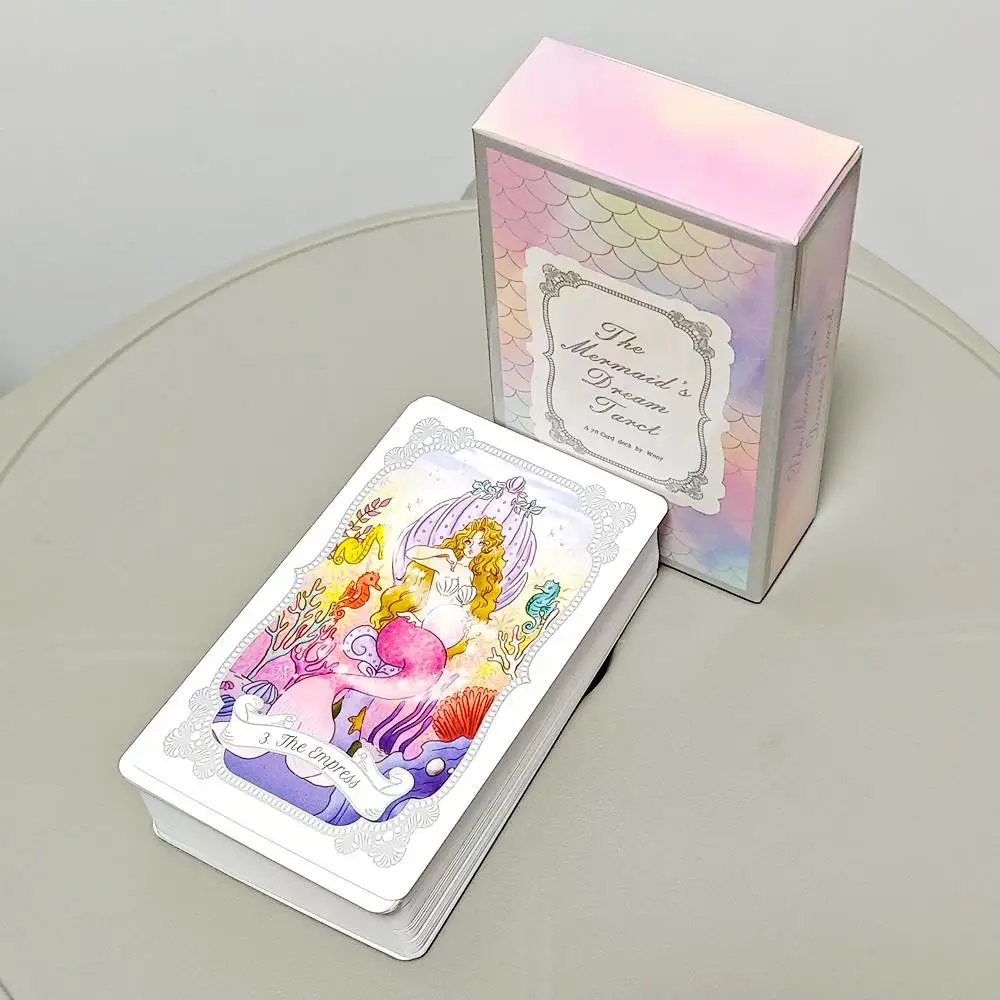 Tarot The Mermaid's Dream, 10,3x6cm, 78 Uds., hermosas cartas de Tarot basadas en el sistema Rider Waite