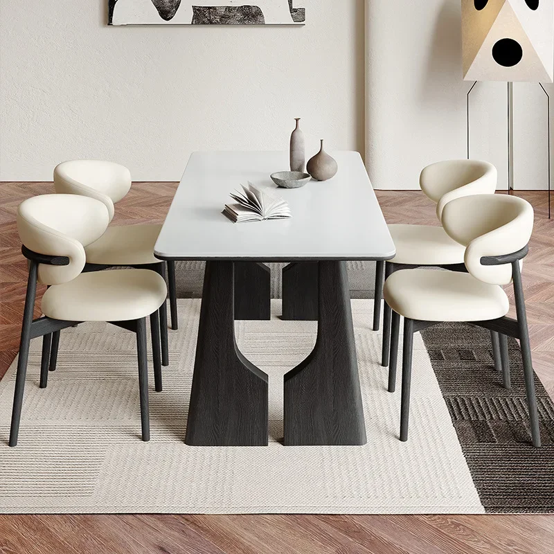 Nordic Design Dining Table Modern Senior Rock Slab Delicate Spacious Cafe Dining Tables Household Mesas De Jantar Home Furniture