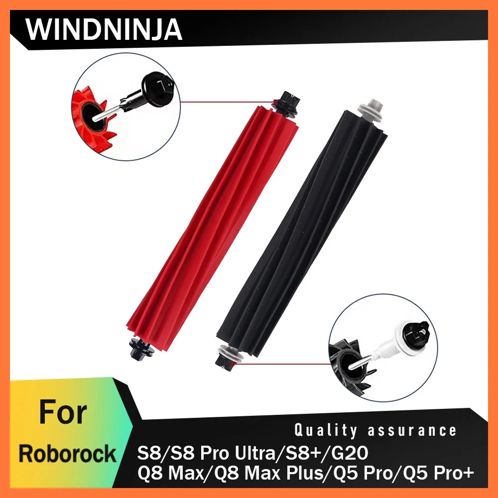 ل Roborock S8/S8 Pro Ultra/S8 +/G20/Q8 Max/Q8 Max Plus/Q5 Pro/Q5 Pro + جهاز آلي لتنظيف الأتربة فرشاة دوارة مرفق الفرش الرئيسية