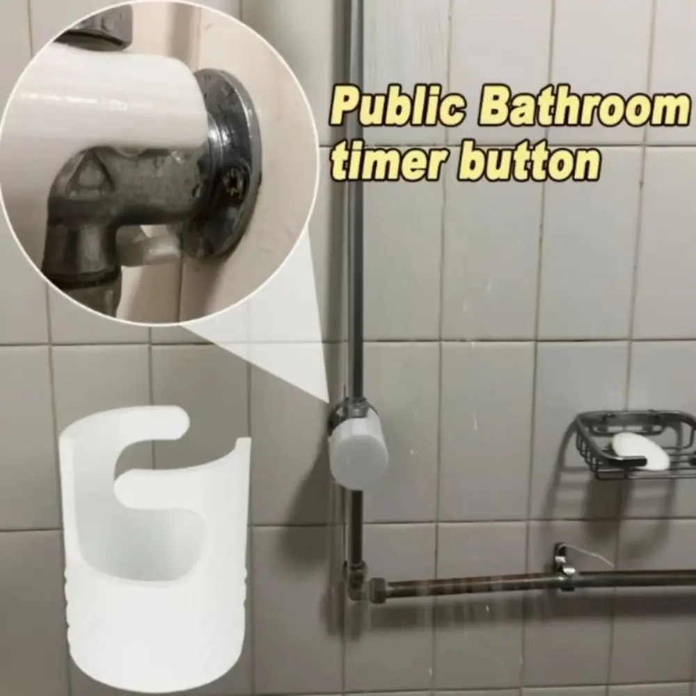 Practical PLA Shower Timer Button Holder 3D Printing Simple Shower Push Lock Waterproof Gym Shower Switch Public Bathroom