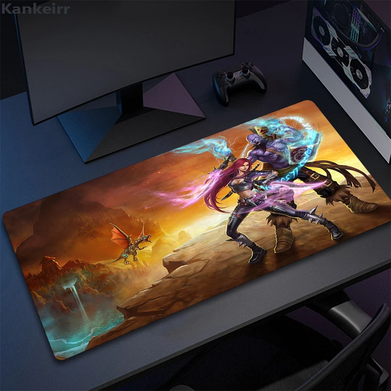 Large Game L-League of Legend Mouse Pad Gamer Gaming Desk Mat Office Carpet Lol Desktop Accessories Mousepad Kawaii Keyboard Mat