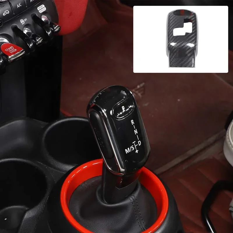 

1Pcs Real Carbon Fiber For BMW Mini F54 F55 F56 F57 F60 2020-2023 Car Car Gear Shift Knob Cover Sticker Protection Accessories