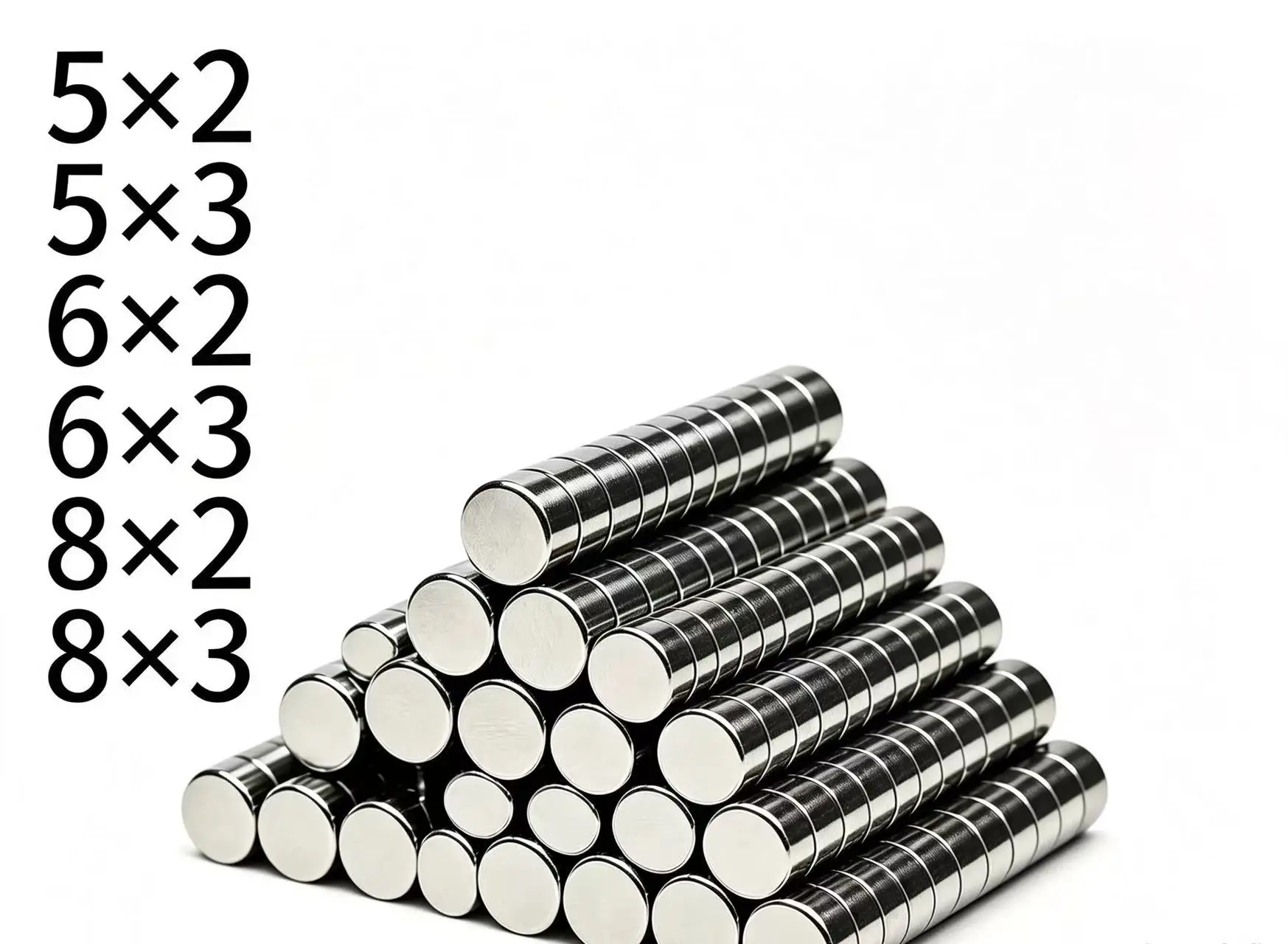D5x2 D5x3 D6x2 D6x3 D8x2 D8x3 Strong neodymium magnets Disc 3D Printer Motor Scooter Magnetic Ebike Powerful Booster Round