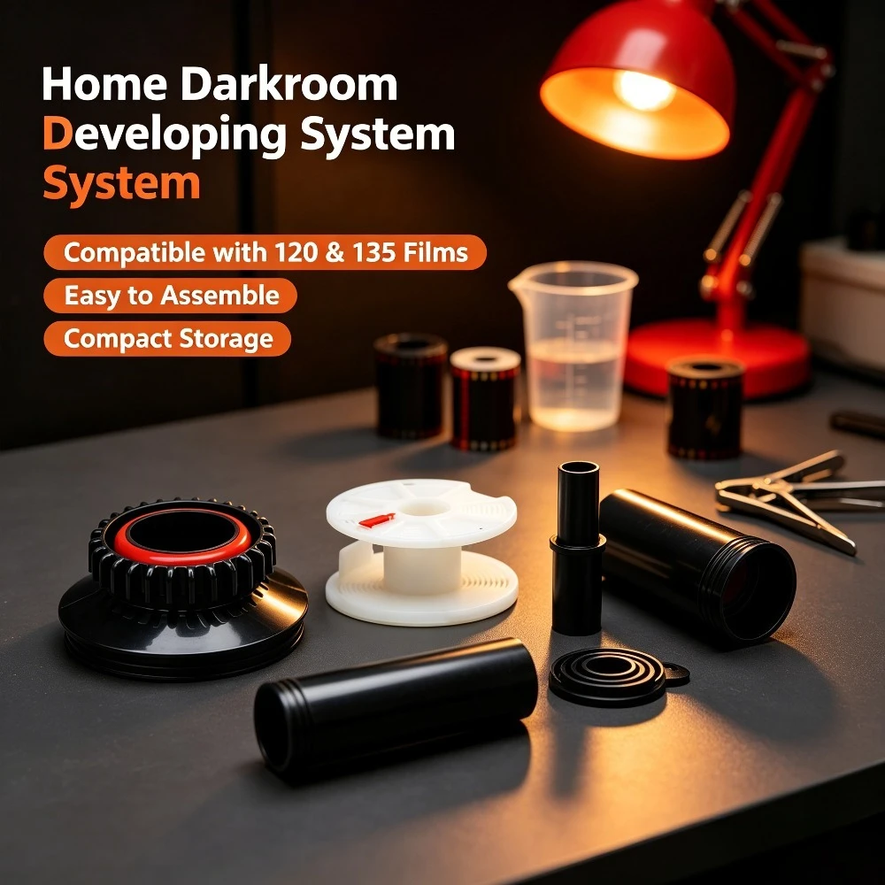 Domestic 1530,1520 Three-Core Film Developing Tank Tuohai Home Dark Room Film Developing Tank Extension Tank 120135