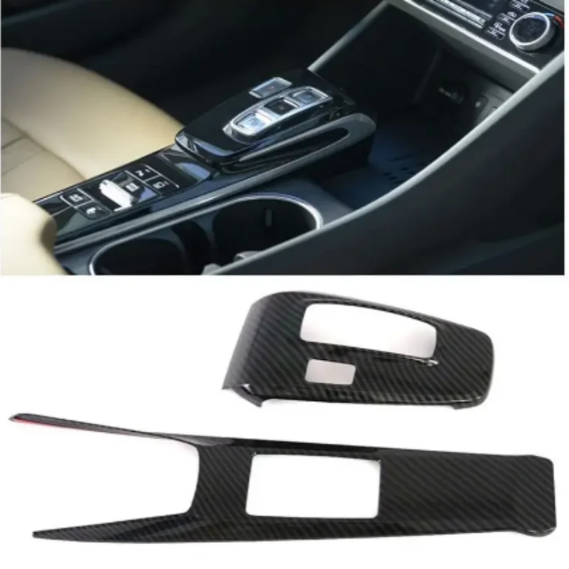 

For Hyundai Sonata 2020-2023 DN8 LHD Interior ABS Carbon Fiber Car Styling Accessories Console Gear Shift Frame Cover Trim Stick