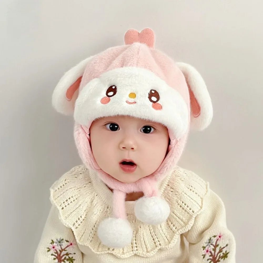 

New Soft Fluffy Winter Baby Earmuffs Cartoon Ear Windproof Ear Protection Cap Warm Plush Fluffy Warm Hat