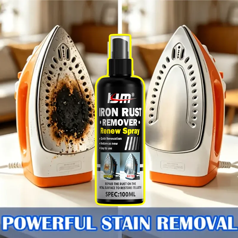 Household Metal Rust Dissolving Spray Fast Iron Stain Remover For Steam Iron Surface Oxidation & Scale Cleaning Restoration