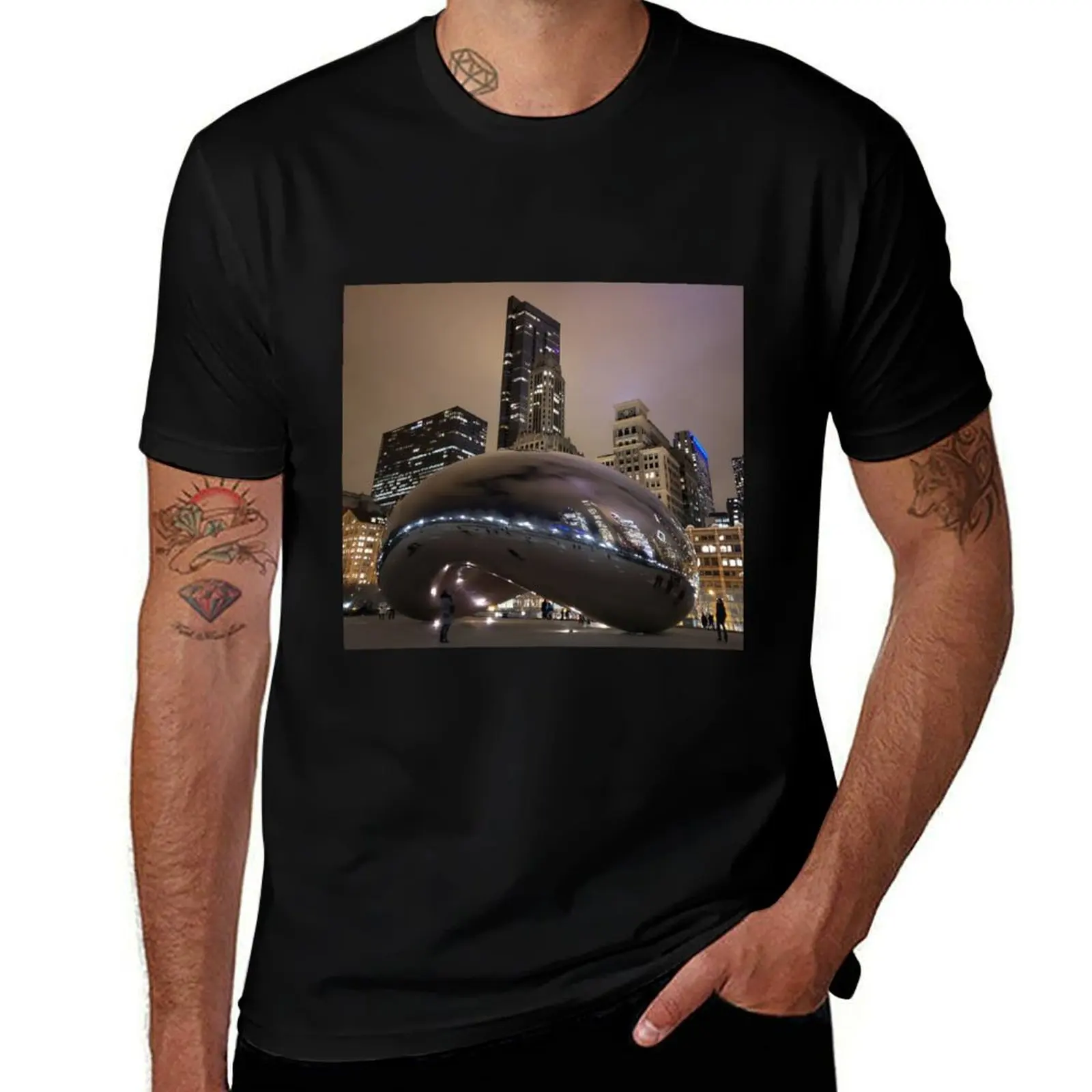 

cotton for park man millennium shirts shirt Chi-town shirts personalised t t 100% cotton t T-Shirt pack man
