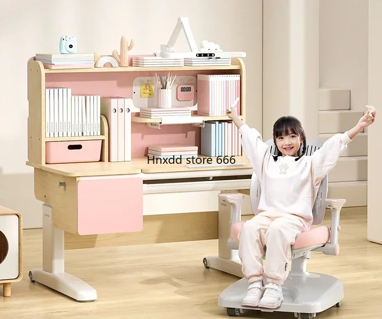 

Children's study table household desk and chair set