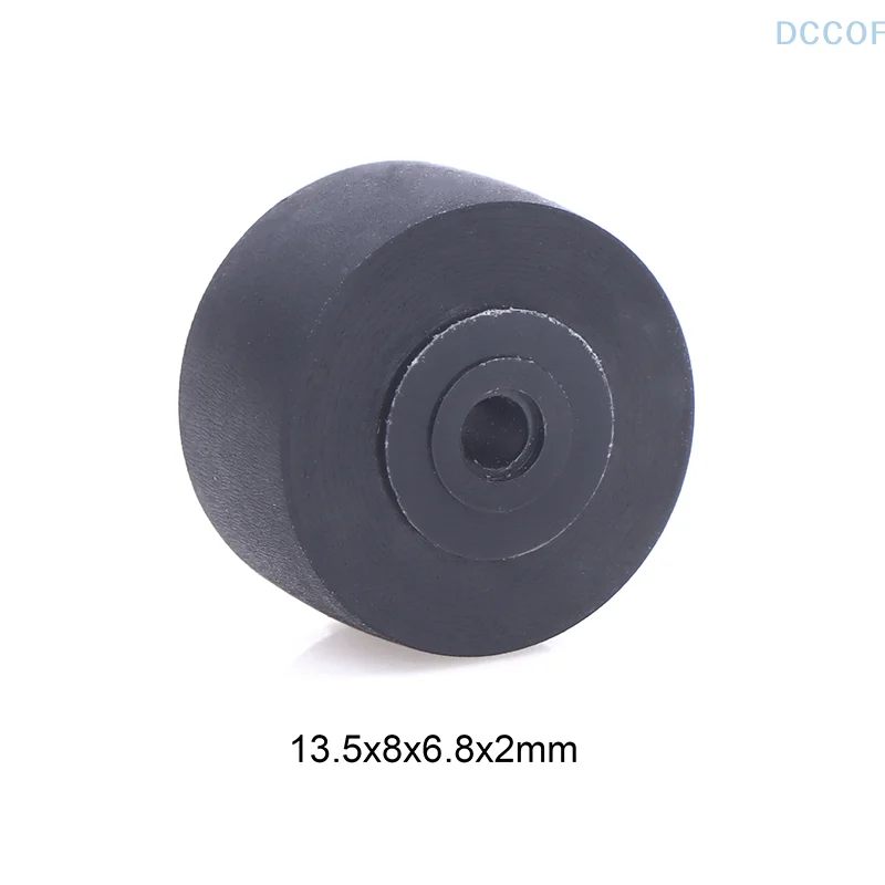 1Pc 13.5x8x6.8x2mm Rubber Pinch Roller Belt Wheel For Tape Recorder Deck Cassette Movement Radio Audio Drive Player Accessories