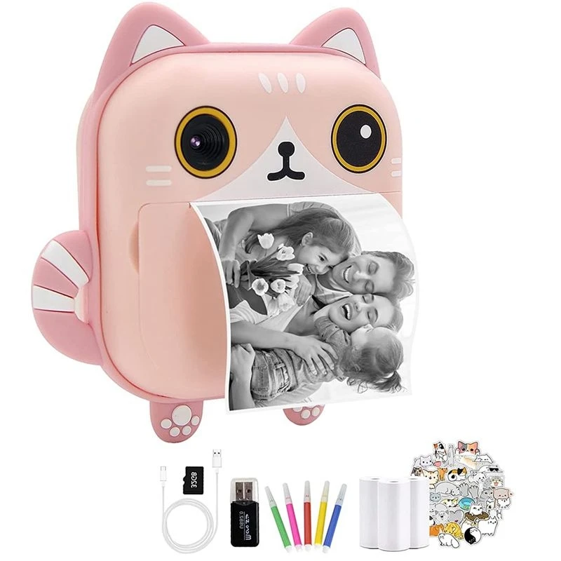 appareil-photo-instantane-bedw-pour-enfants-appareil-photo-numerique-sans-encre-avec-papier-d'impression-appareil-photo-numerique-pour-selfie-et-video-avec-hd-1080p-rose