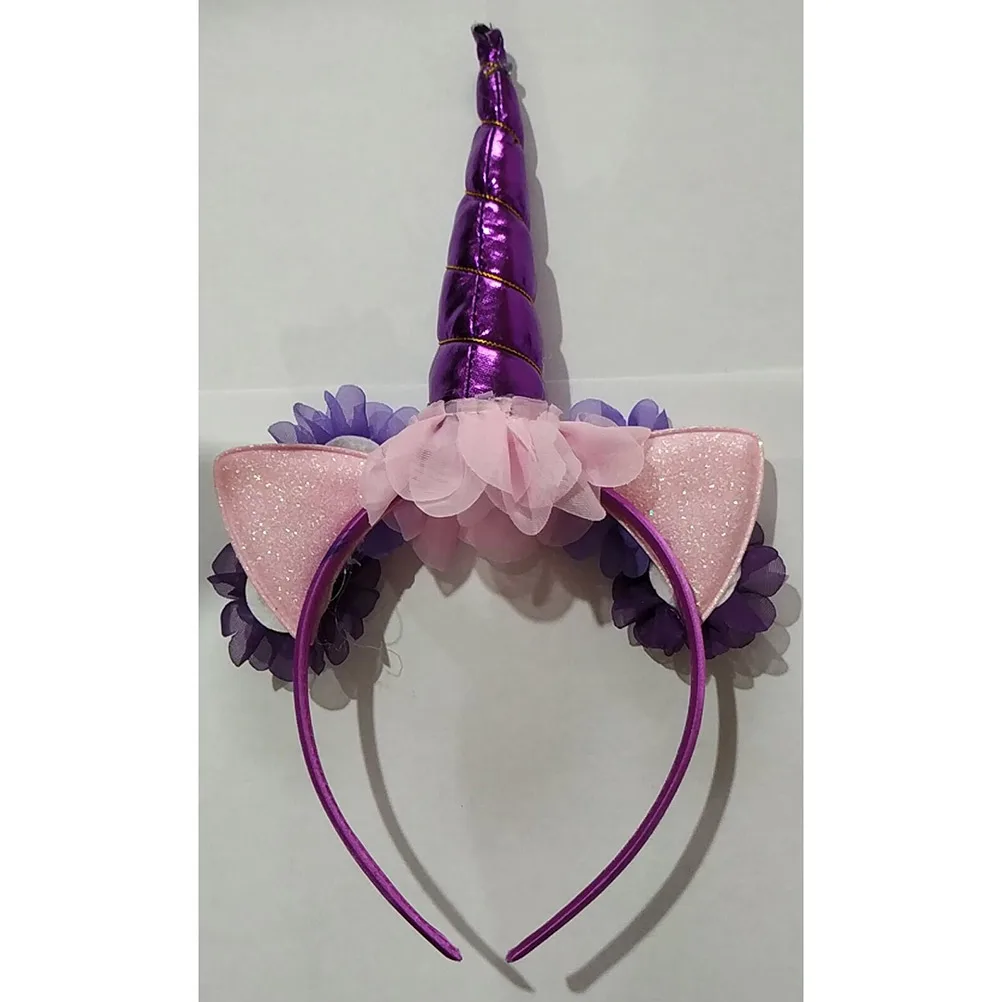 

Unicorn Headdress Skirt Set Girls Costume Breathable Mesh Yarn Elastic Waist Bowknot Ribbon Party Dress Halloween Gift