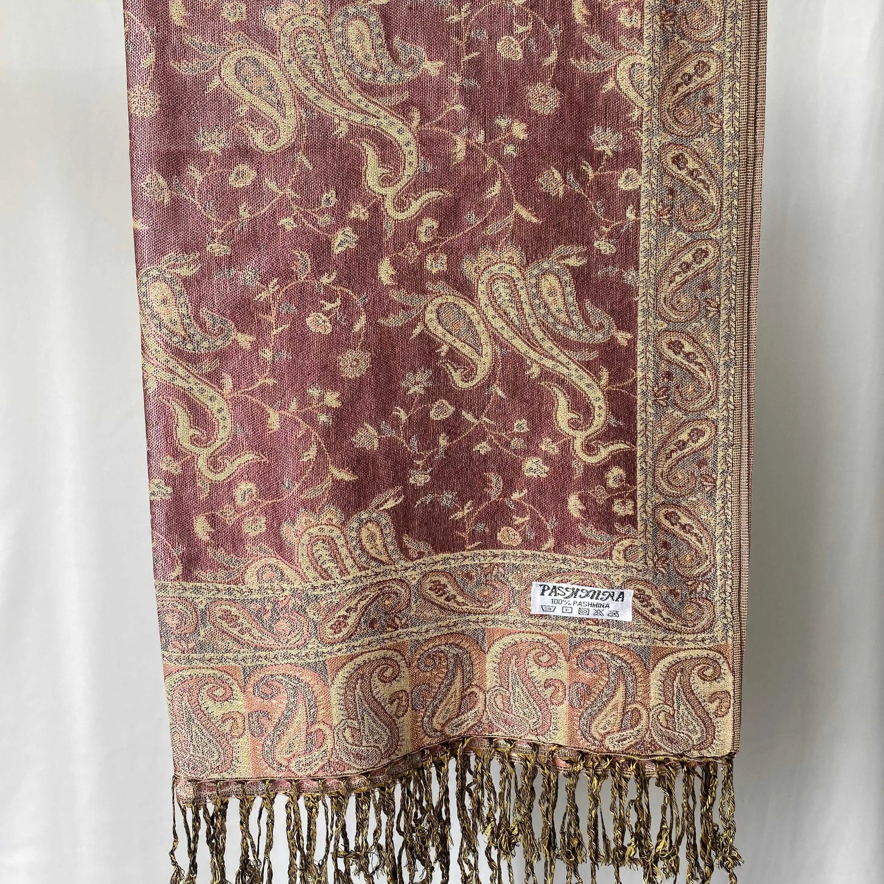 Jacquard Design de mode longue printemps écharpe Pashmina glands femmes décontracté hiver foulards dames Hijabs Paisley châles