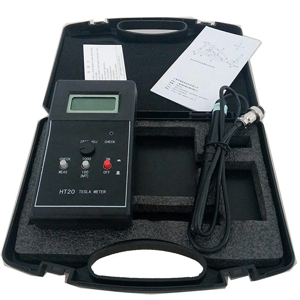 HT-20 Professional High Accuracy Digital Gauss Meter Magnetic Machine With Magnetic Field Indicator Digital Gauss Meter