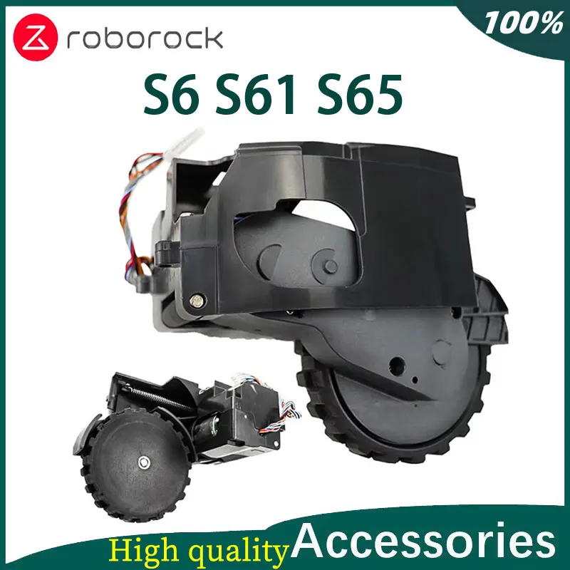 

100% Original Left Right Wheels Parts For Xiaomi Roborock S6 S61 S65 Home Accessories Replacement Robot Vacuum Cleaner