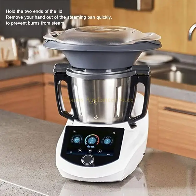 D0AB Sealing Lid Steaming Pan Cover Cooking Cup Extractor Spare Part Processor Robot Lid for Thermomix TM6 TM5 TM31