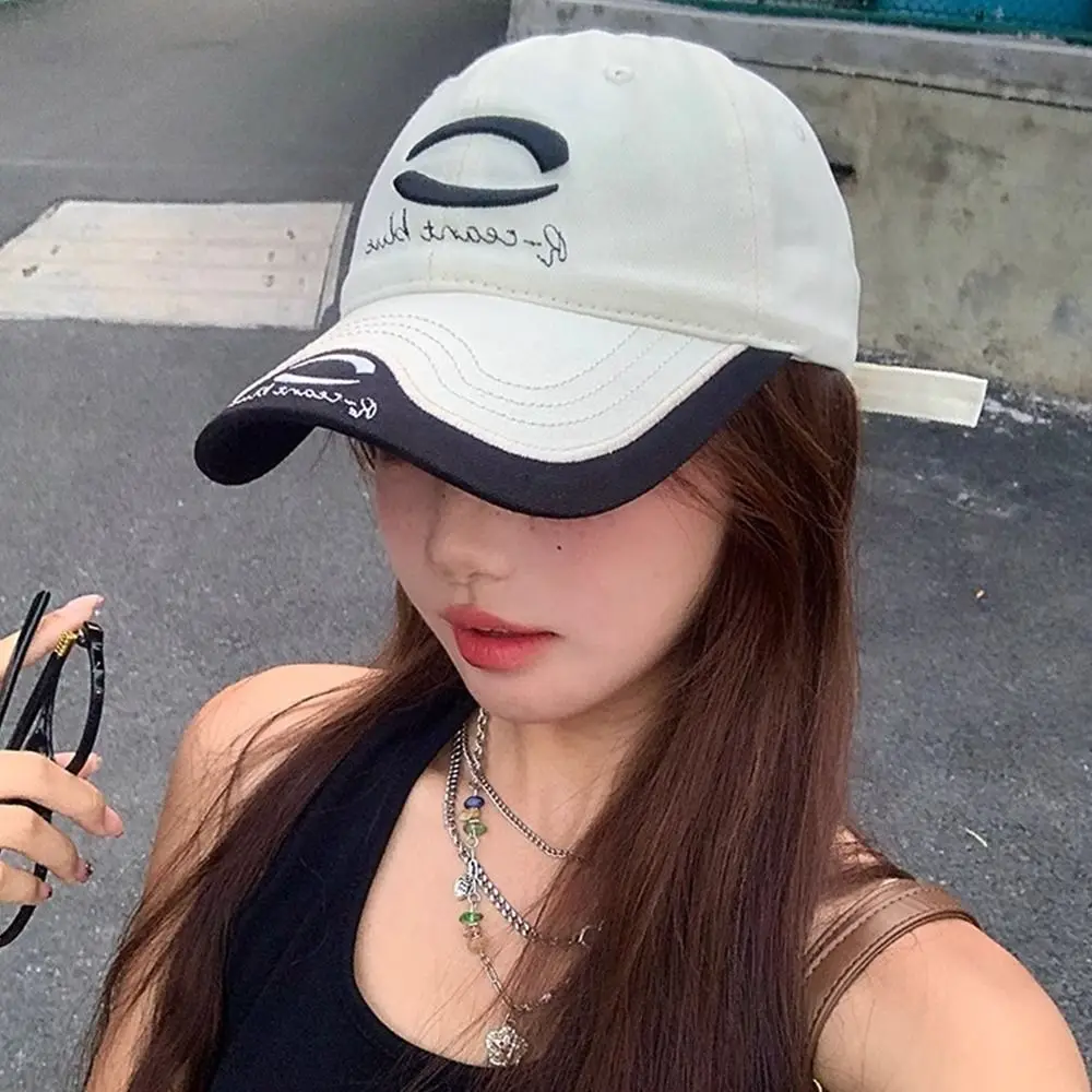 

Fashion American Vintage Baseball Cap Embroidery Cotton Letter Peaked Cap Hip Hop Y2K Visors Snapback Cap Unisex