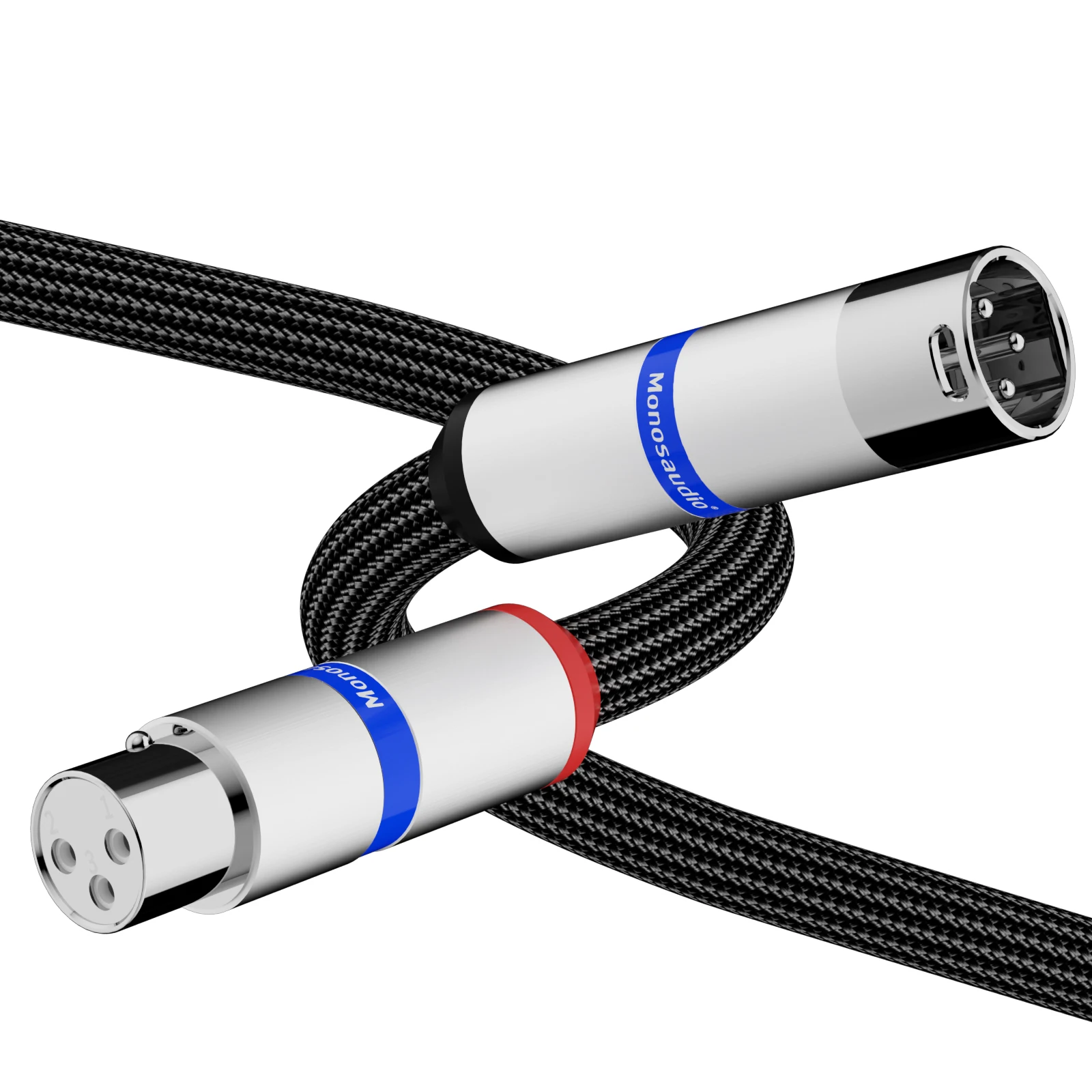 Monosaudio Reinkupfer Rhodium-beschichteter XLR-Stecker XMF706 3-PIN XLR-Steckverbinder Hifi Audio MIC Kabel Symmetrischer Steckverbinder – Detail 4