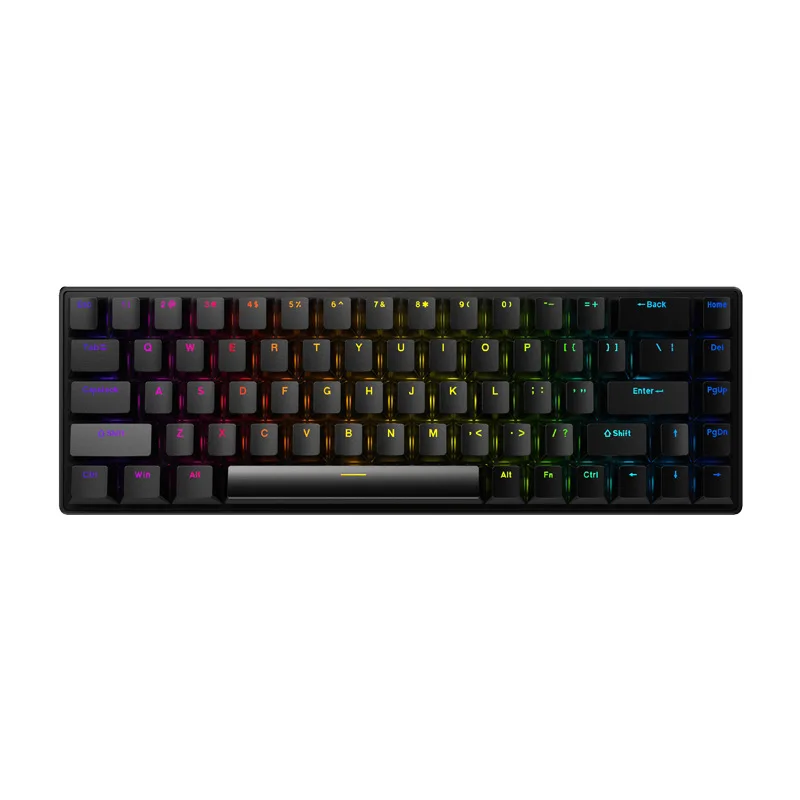 

K68 Проводная механическая клавиатура USB Type-C, 68 клавиш, 75% раскладка, быстрый триггер, 0,01 мм, RGB, киберспортивные игры, черные, белые клавиатуры