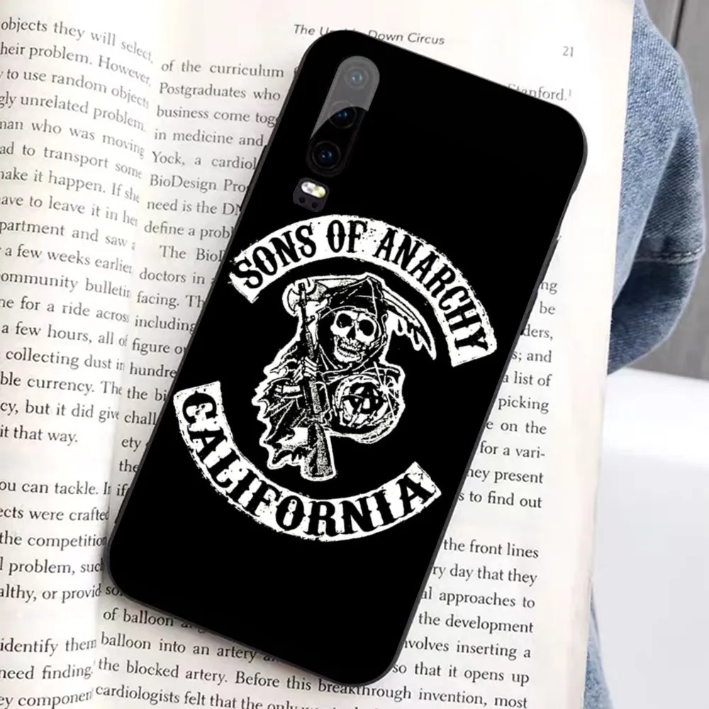 American TV Sons of Anarchy Phone Case For Huawei Honor 10 lite 9 20 7A 9X 30 50 60 70 pro plus Soft Silicone Cover