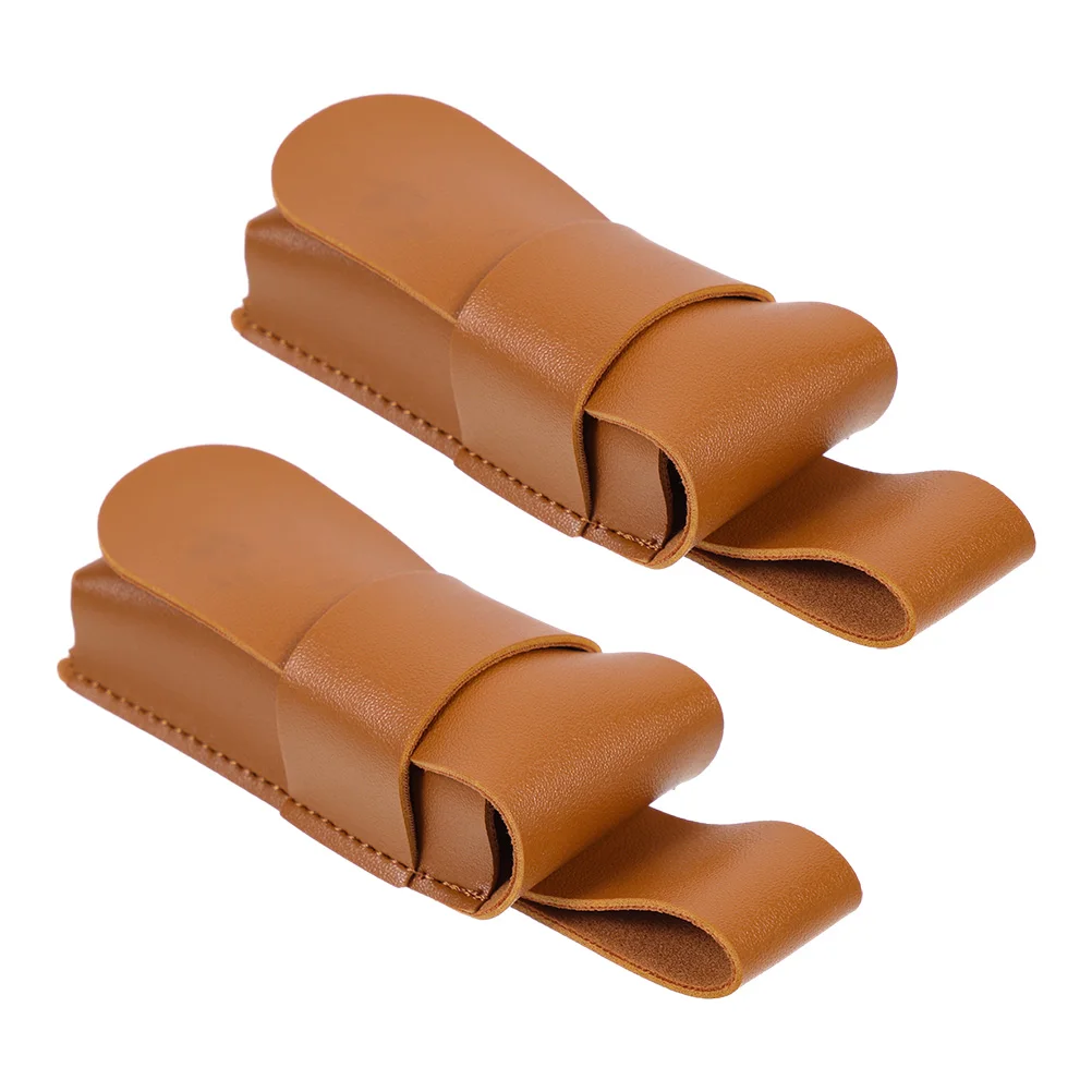 

2pcs Harmonica Case Brown Portable Storage Covers for Harmonica Bag Carrying Case Lightweight Practical Longtime Use