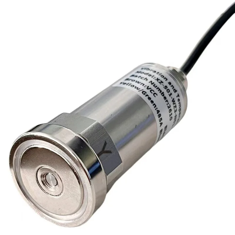 Triaxial IP68 Waterproof RS485 Modbus Output Industrial Temperature Vibration Sensor Transmitter Real-Time Detection
