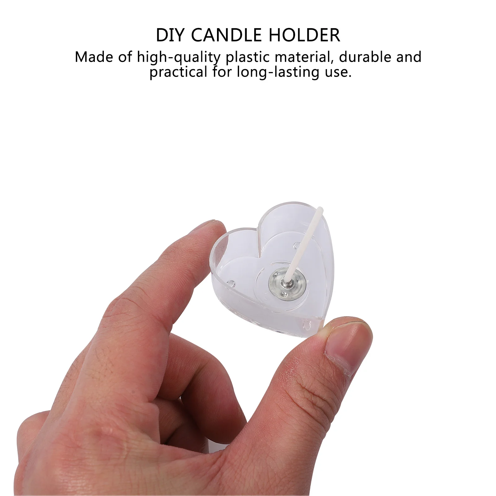 

20Pcs Tealight Cups with Wicks Clear Plastic Holders for DIY Scented Candles Romantic Wedding Party Home Decor