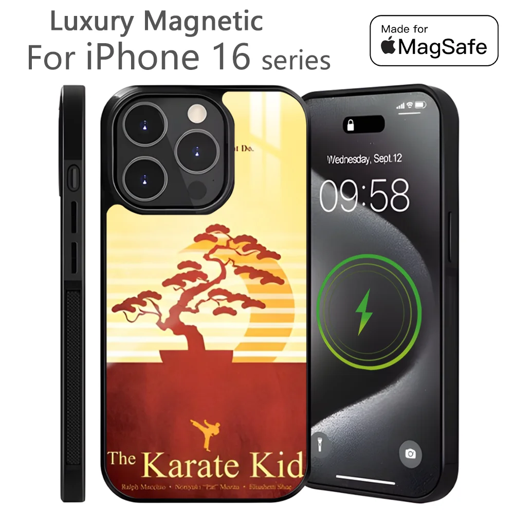 

Movie Cool The Karate kung fu Phone Case For iPhone 16 15 14 13 12 11 Pro Max Plus Mini Magnetic Magsafe Wireless Charging Cover