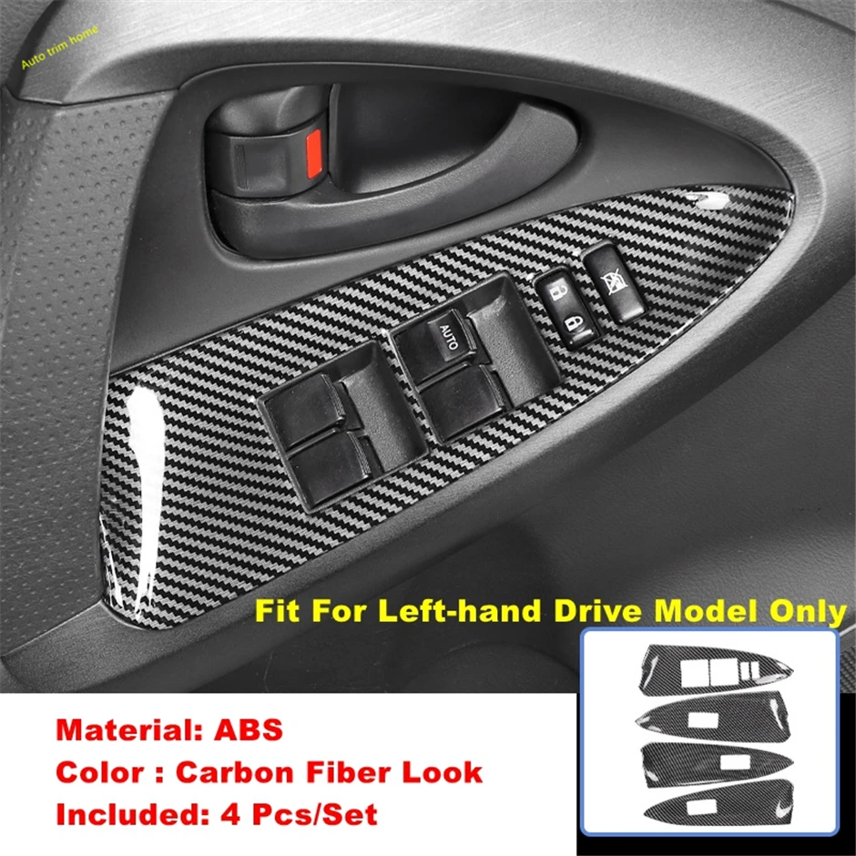 

Air Outlet AC Vent Gear Shift Center Console Strip Panel Cover Trim For Toyota Rav4 2009 - 2012 Carbon Fiber Car Accessories