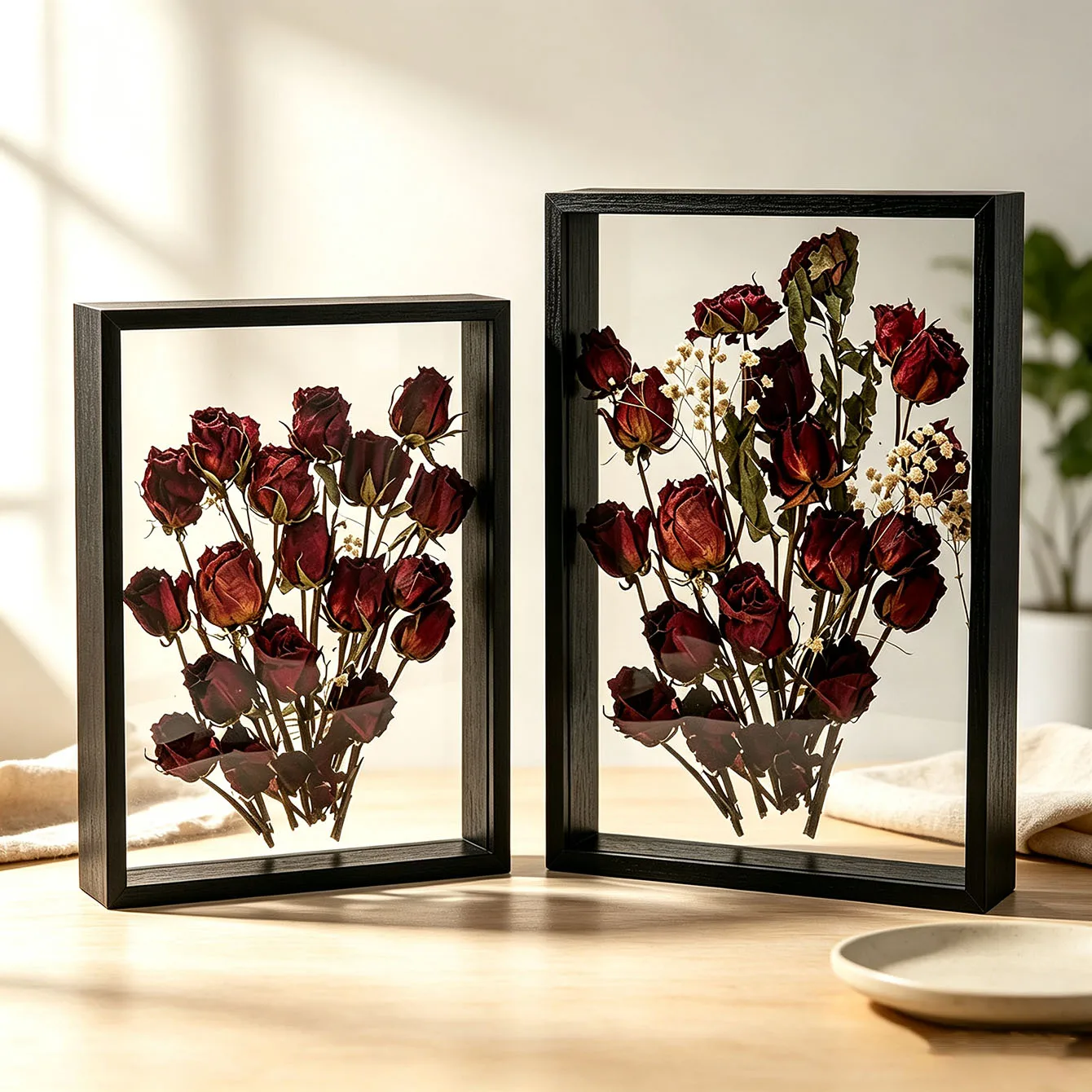 Clear Acrylic Double-Sided Shadow Box Frame