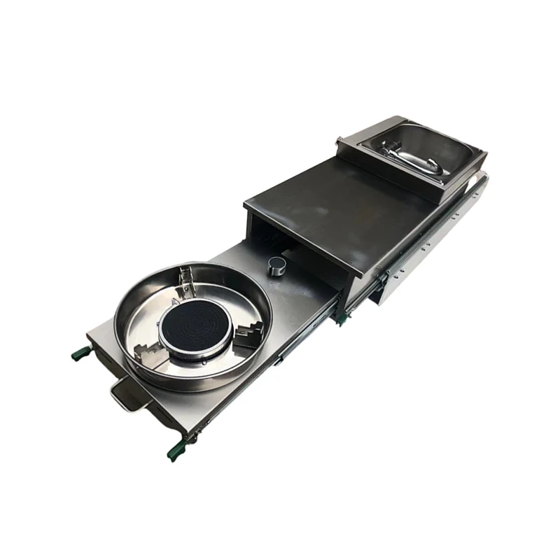 

Trailer Camper RV Slide Out Kitchen 304 Stainless Steel Rv Slide Kitchen With Sink