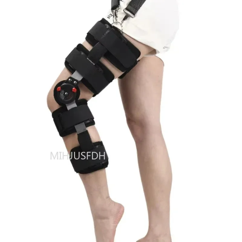 Nuovo modello Stabilizzatore di supporto ortopedico dopo la chirurgia Ginocchiera incernierata regolabile Barella di fissaggio dell'articolazione del ginocchio Assistenza sanitaria