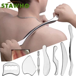 Medyczny skrobak Gua Sha ze stali nierdzewnej Fizjoterapia Nóż powięziowy Uwolnienie mięśniowo-powięziowe Narzędzia IASTM Nóż do fizjoterapii