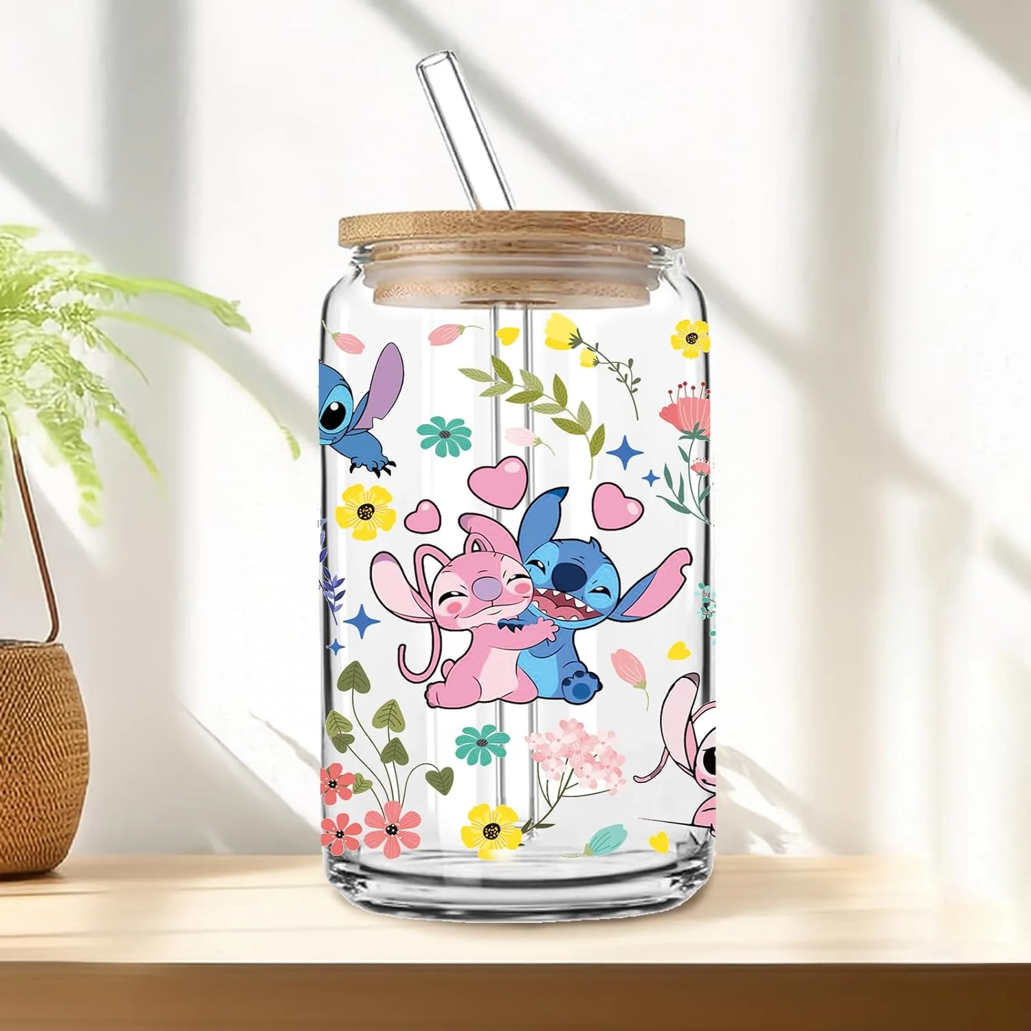 حار بيع 16 أوقية كأس زجاجي صائق ديزني شخصية العسل ويني ملصقات للماء DIY مخصص هدية التفاف #6