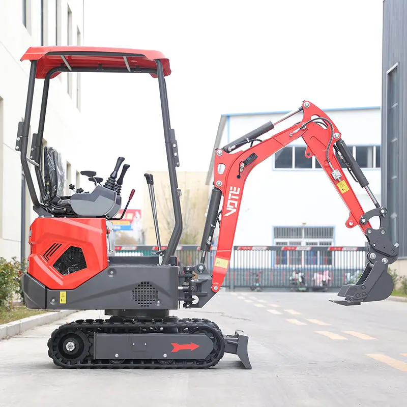 شحن مجاني CE EPA حفارات صغيرة 1.2 طن تستخدم مزرعة الحفارات الهيدروليكية محرك الزاحف حفارة صغيرة للبيع #4