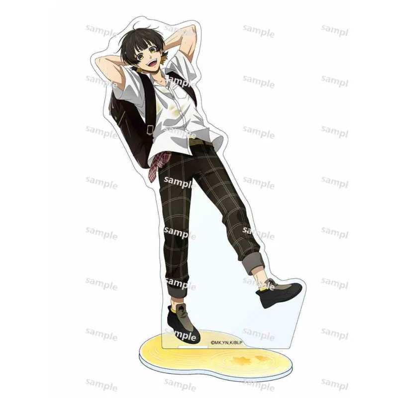 Blue Lcok Autumn Rain Acg Stand Sae Figure Take An Umbrella Acrylic Stand Mini Reo Wet After Rain Mini Keychain Yoichi Toys Boy