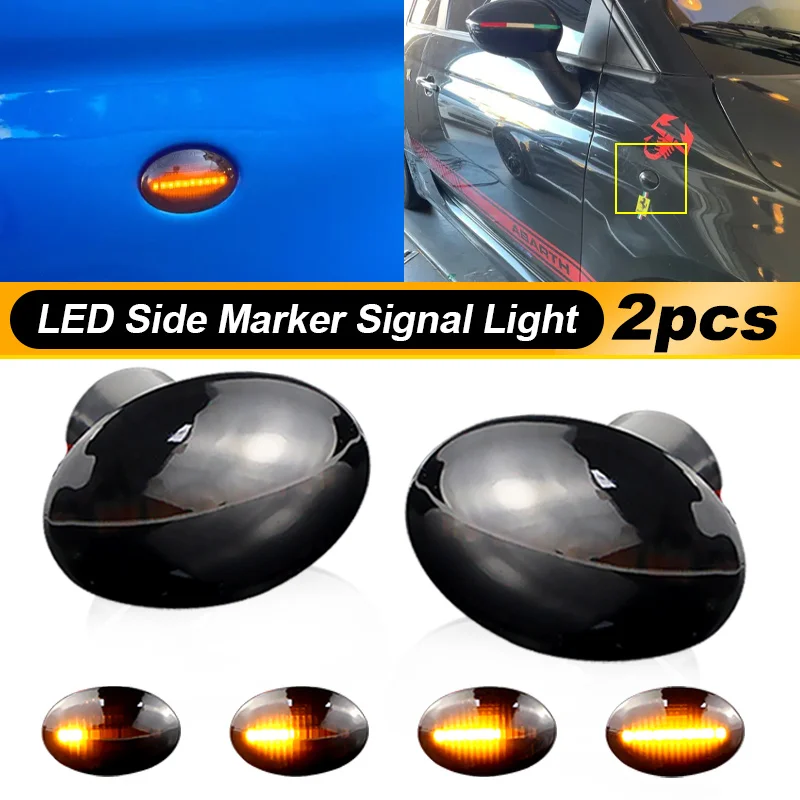 2pcs Amber LED Side Marker Lights For Maserati GranCabrio 2010-up Granturismo 2007-up Quattroporte 2003-2009 2010 2011 2012