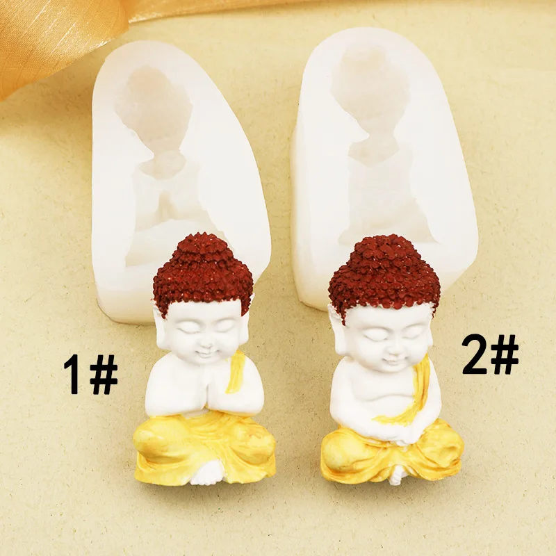 Small Tathagata Buddha Candle Aromatherapy Silicone Mold Handmade Ornament A972