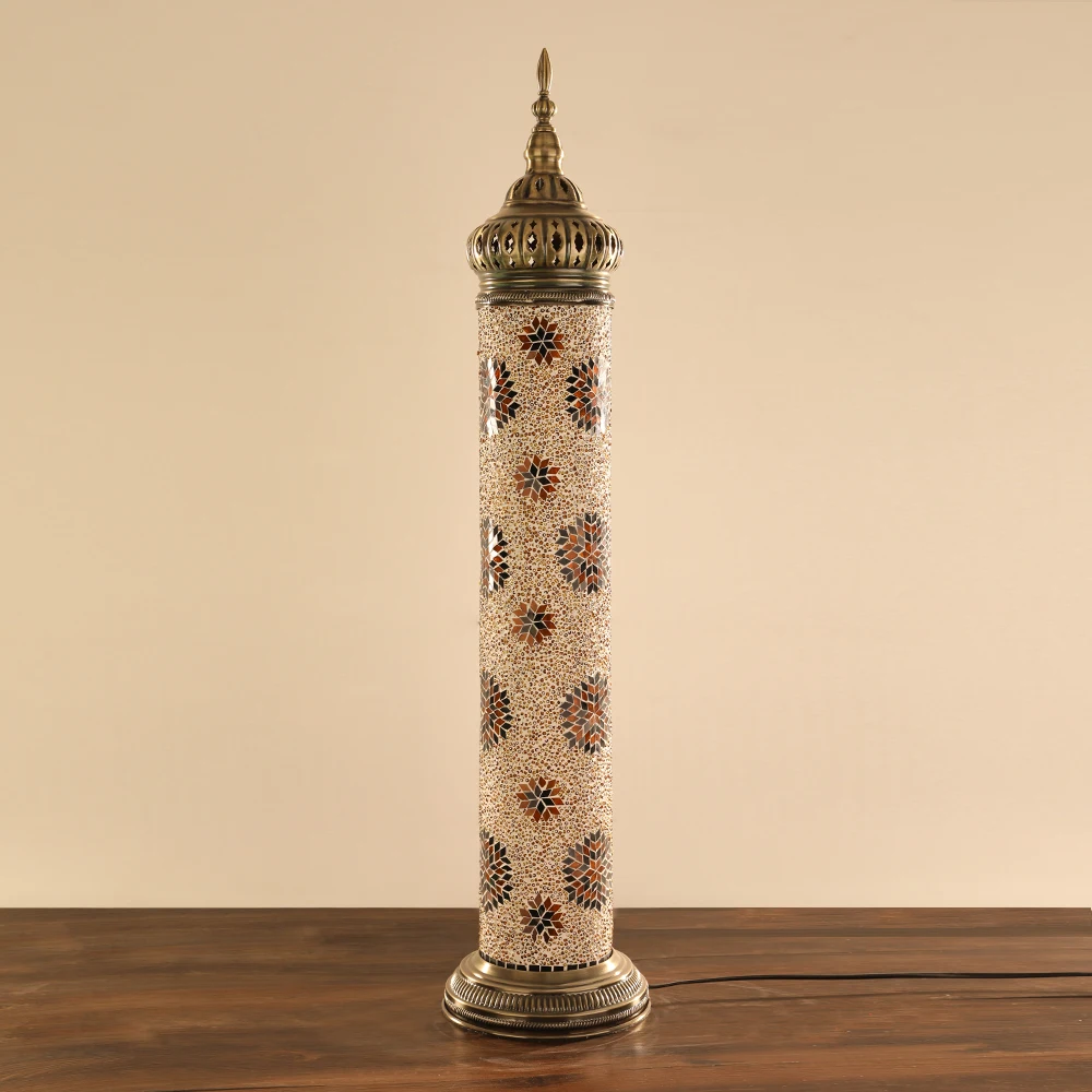 Home Hotel Handmade Decoration Moroccan Lights Mosaic Turkish Glass Floor Lamp